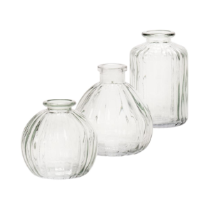 Nina Glass Vases Series 2261/3 clear