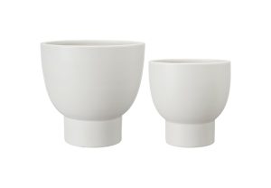 Megan Pot Pack/2 sizes White Matt