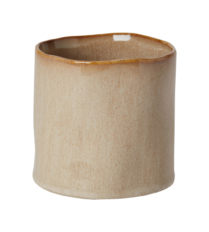 Thiago High Gloss Ceramic Pot walnut