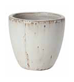 Jiva Terracotta Pot white