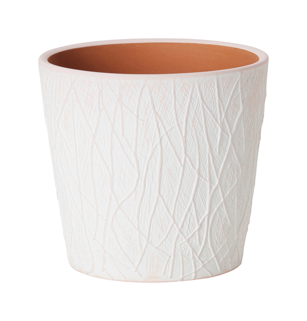 Twig Ceramic Pot pink white