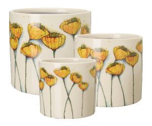 Valma Pot White Yellow