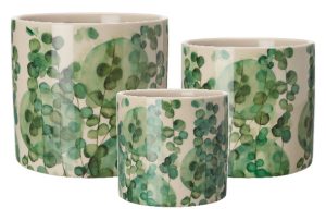 Willow Pot White Green